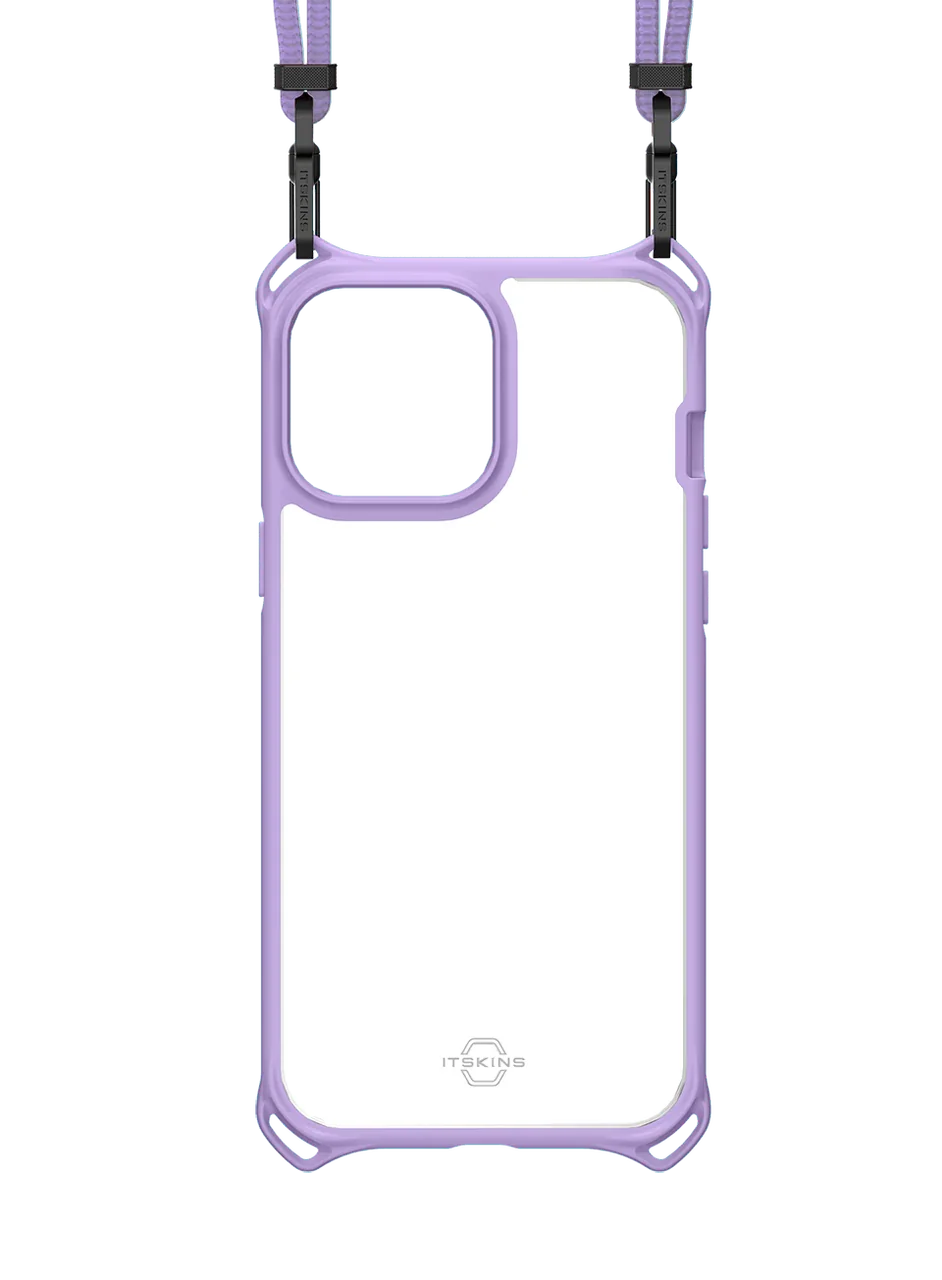 Itskins Hybrid Sling iPhone 13 Pro Cover - Light Purple - Tashqila Itskins Hybrid Sling iPhone 13 Pro Cover - Light Purple - Tashqila